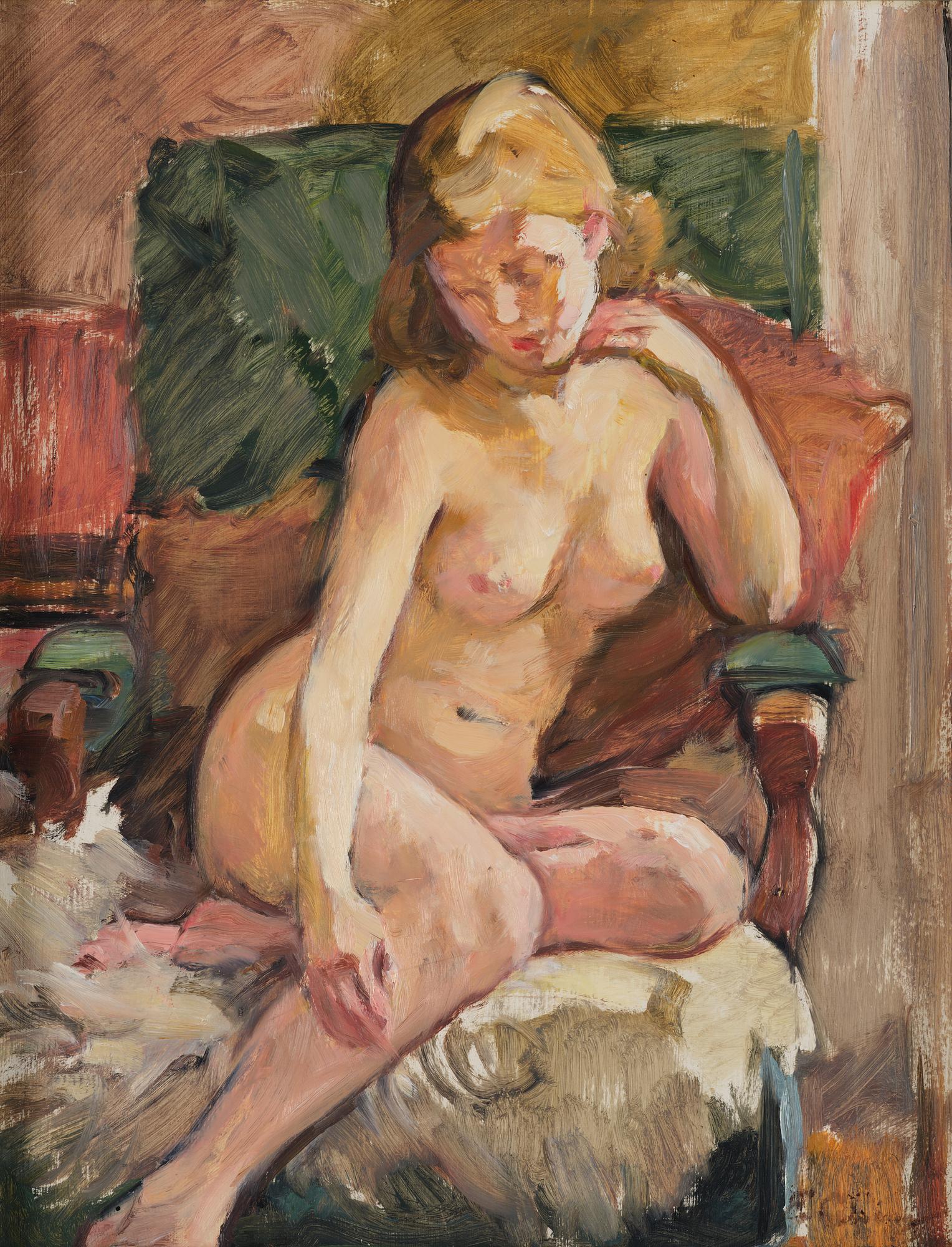 Elsa Backlund Celsing, Woman in an armchair.