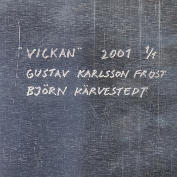 GUSTAV KARLSSON FROST OCH BJÖRN KÄRVESTEDT. Photograph, 'Vickan'. Signed, dated 2001 and numbered 1/1 on verso.