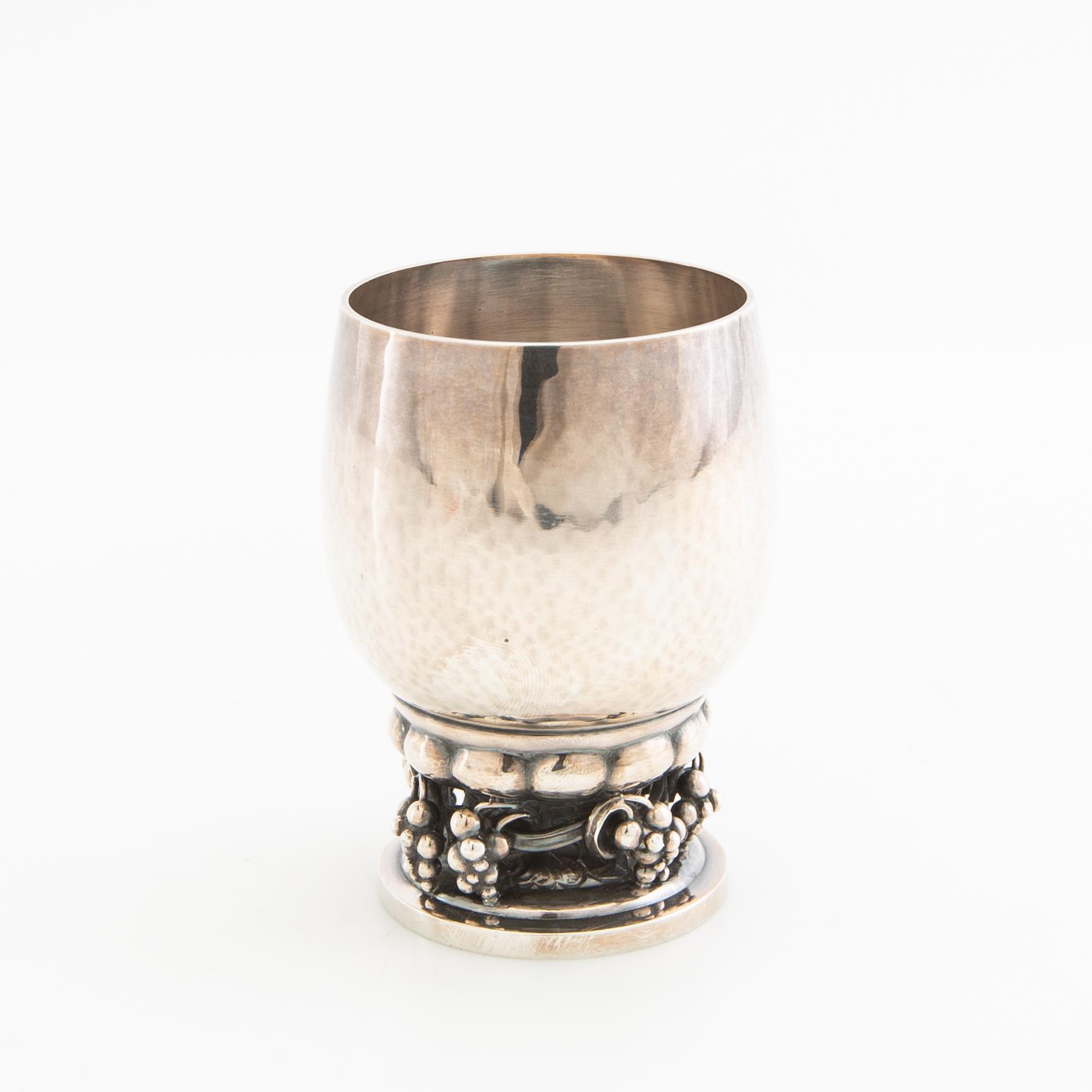 Georg Jensen, vinbägare sterlingsilver  Danmark.