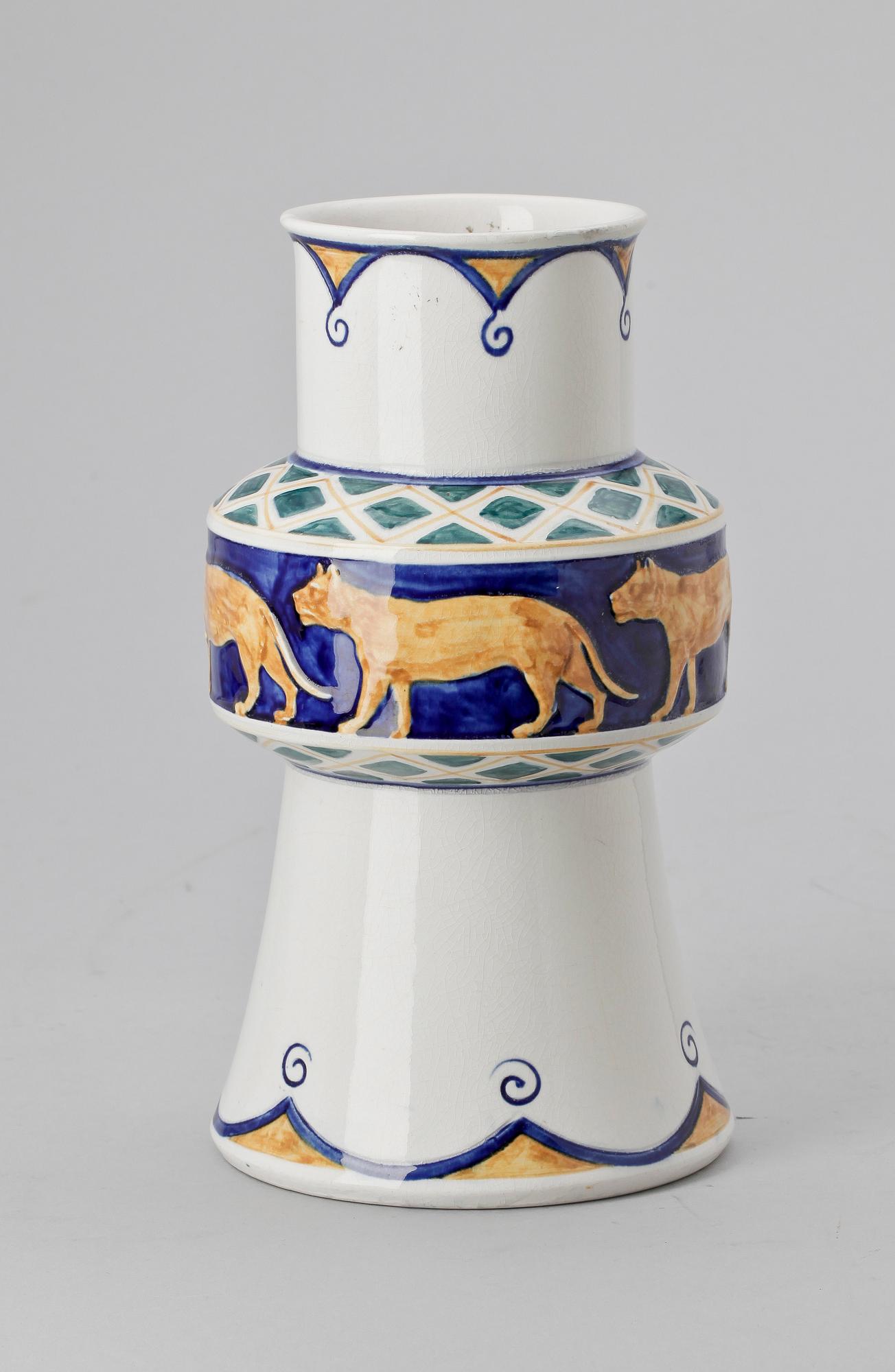 VAS, flintgods, jugend, Alf Wallander Rörstrand, 1900-talets början.
