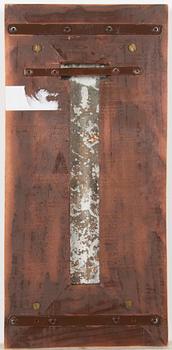 Terho Sakki, a bronze relief, signed and dated -92.