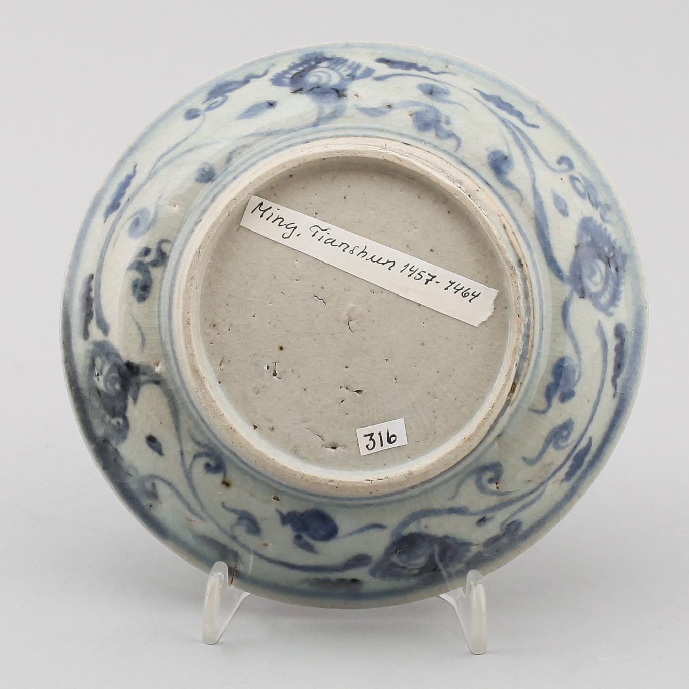 FAT, porslin, Kina, Ming, 1400-tal.