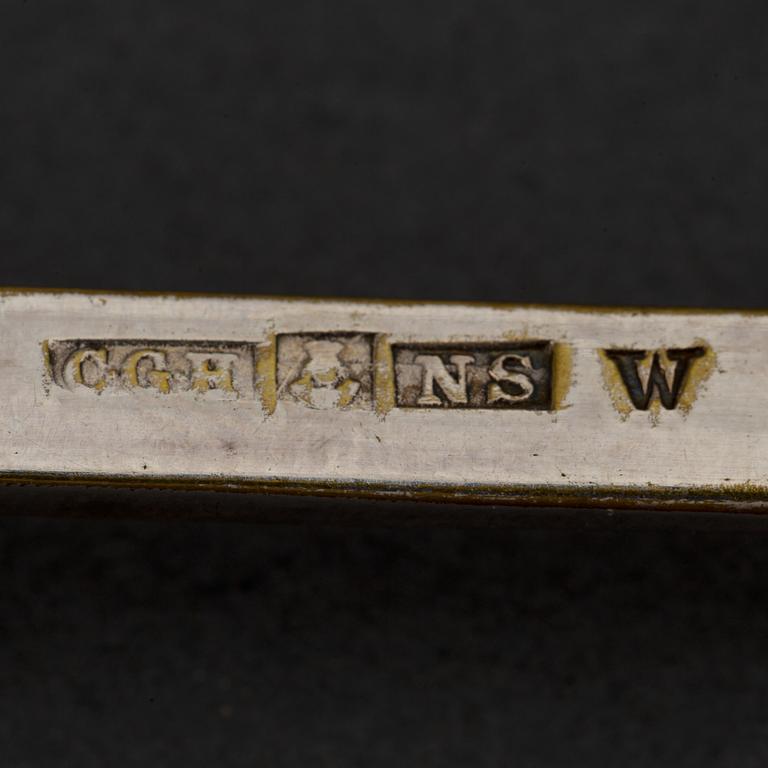 A Swedish early 20th century 166 piece silver-cutlery, Marked CGH, Stockholm 1900-1921.