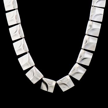 Björn Weckström, NECKLACE,  "Galactic heights", silver. Lapponia 1979.