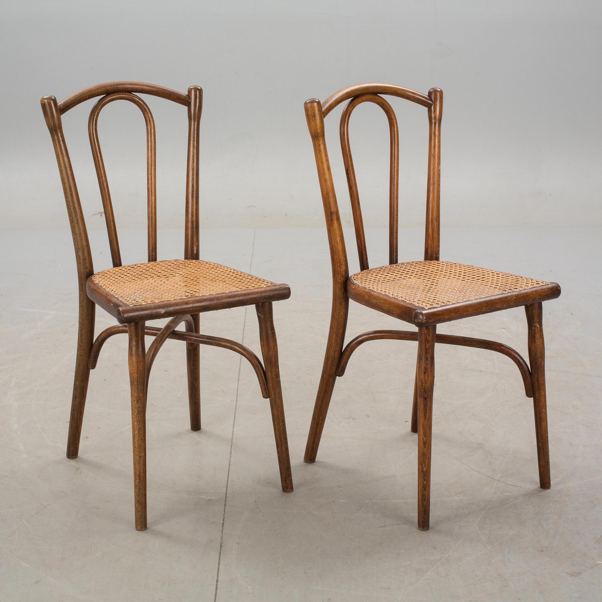 STOLAR, ett par, Thonet, 1900-talets första hälft.