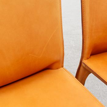 Mario Bellini, stolar, 8 st, modell "412 CAB", Cassina, Italien.