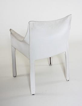 KARMSTOLAR, 6 st, Cassina 412,413,design Mario Bellini år 1977.