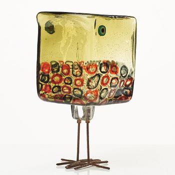 Alessandro Pianon, skulptur, fågel, "Pulcino", Vistosi, Italien, 1960-tal, modell S191.