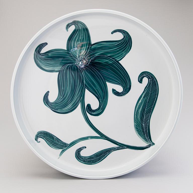 HEINI RIITAHUHTA, vati, posliinia, "Kaunokukka", signeerattu Heini Riitahuhta 2005.