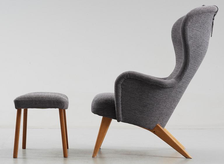 A Carl-Gustav Hiort av Ornäs easy chair, Finland 1950's.
