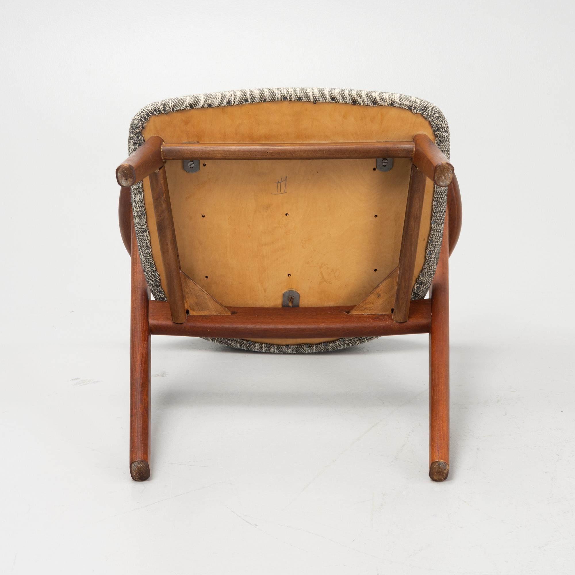 Erik Kirkegaard, stolar, 4 st, Høng Stolefabrik, 1960-tal.