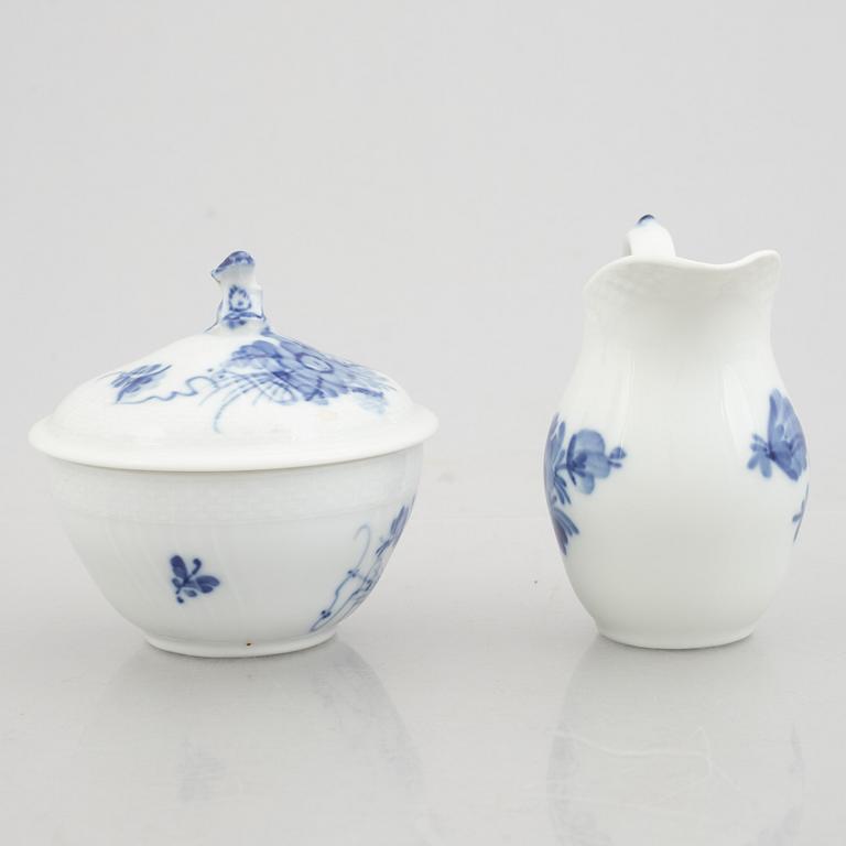 Royal Copenhagen, a 27-piece coffee service, 'Blue Flower', Denmark.