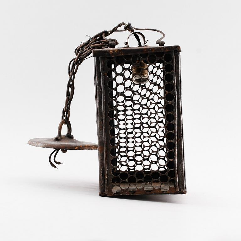 LYKTA, målad plåt, 1800-tal.