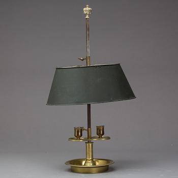 BORDSLAMPA, sk bouillottelampa. 1800-tal.