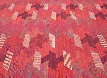 Barbro Nilsson, Matto, "Rödarp", flat weave, ca 298-299 x 185-188 cm, signed AB MMF BN.