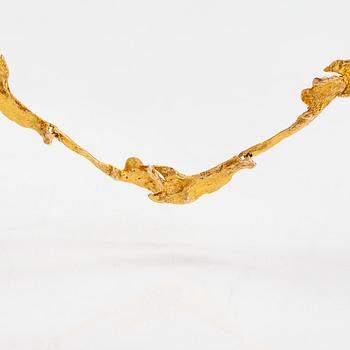 Björn Weckström, A 14K gold collier "Orchid Psychedelic". Lapponia 1969.