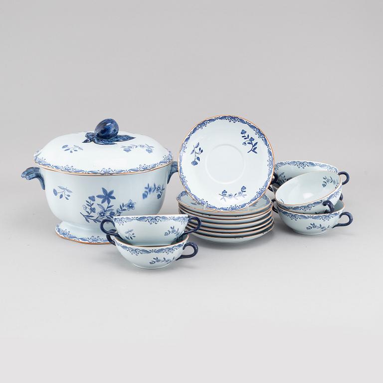 SERVICE, 9 pieces, porcelain, "Ostindia", Rörstrand, 20th century.