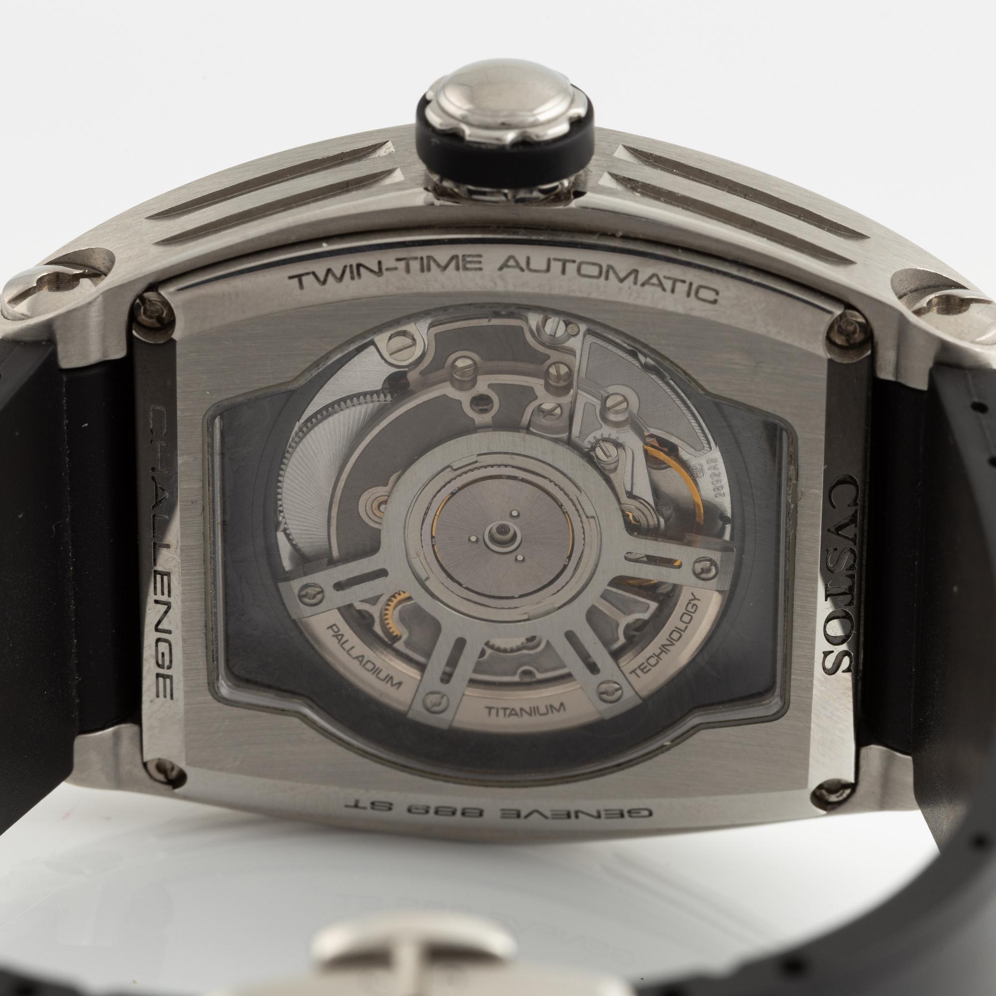 Cvstos, Challenge, Twin-time, armbandsur, 41 x 50 mm.