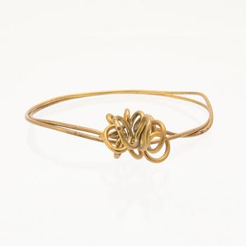 Berit Johansson, bangle and rings 4 pcs brass.