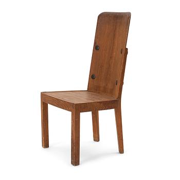 125. Axel Einar Hjorth, a 'Lovö' pine chair, Nordiska Kompaniet, Stockholm, 1930s.