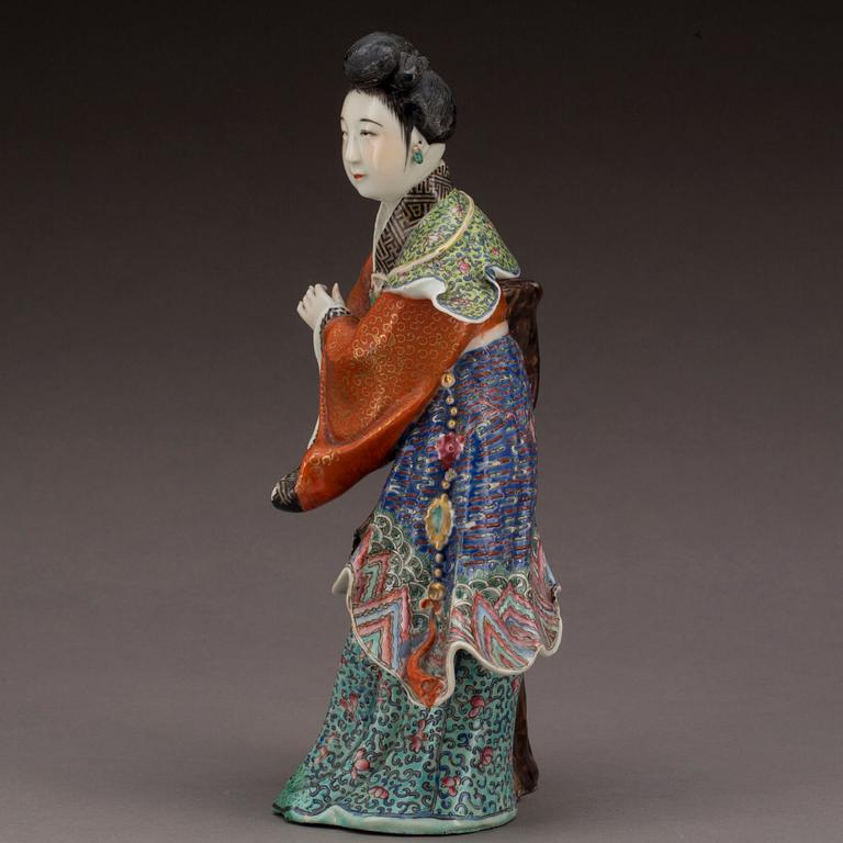 FIGURIN, porslin, Kina, 1800/1900-tal.