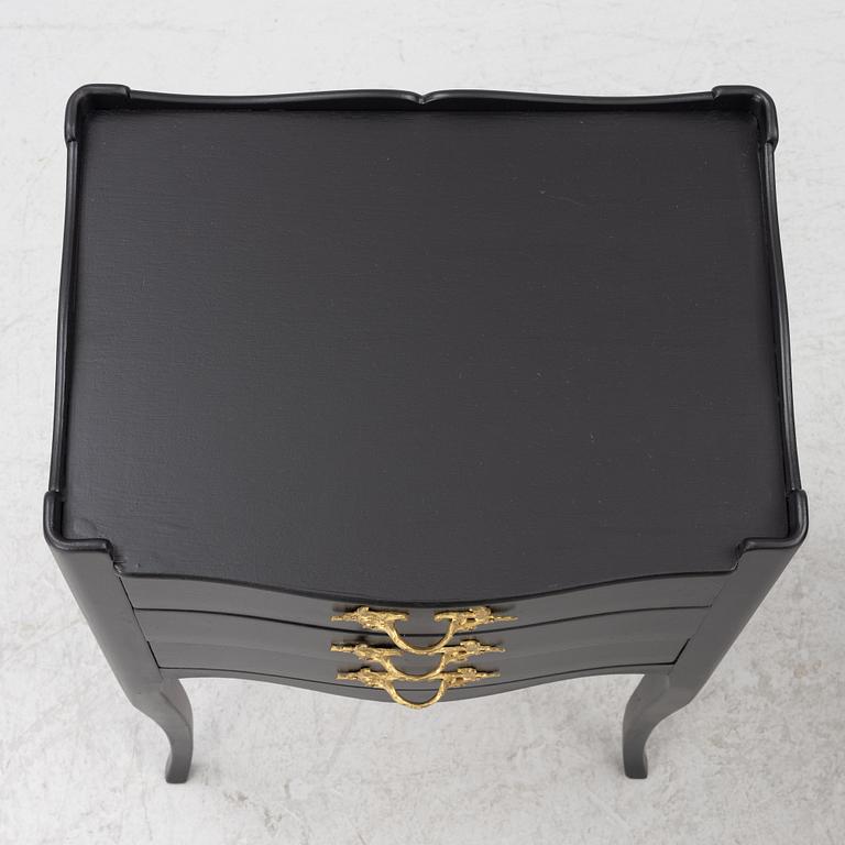 A pair of Bedside tables, Rococo style, 20th century.