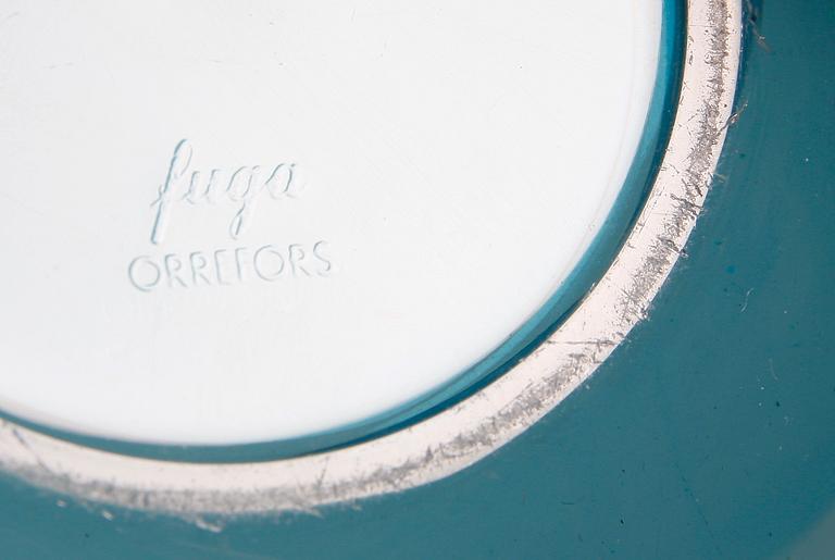 SKÅLAR, 2 st, "Fuga", Sven Palmqvist, Orrefors.