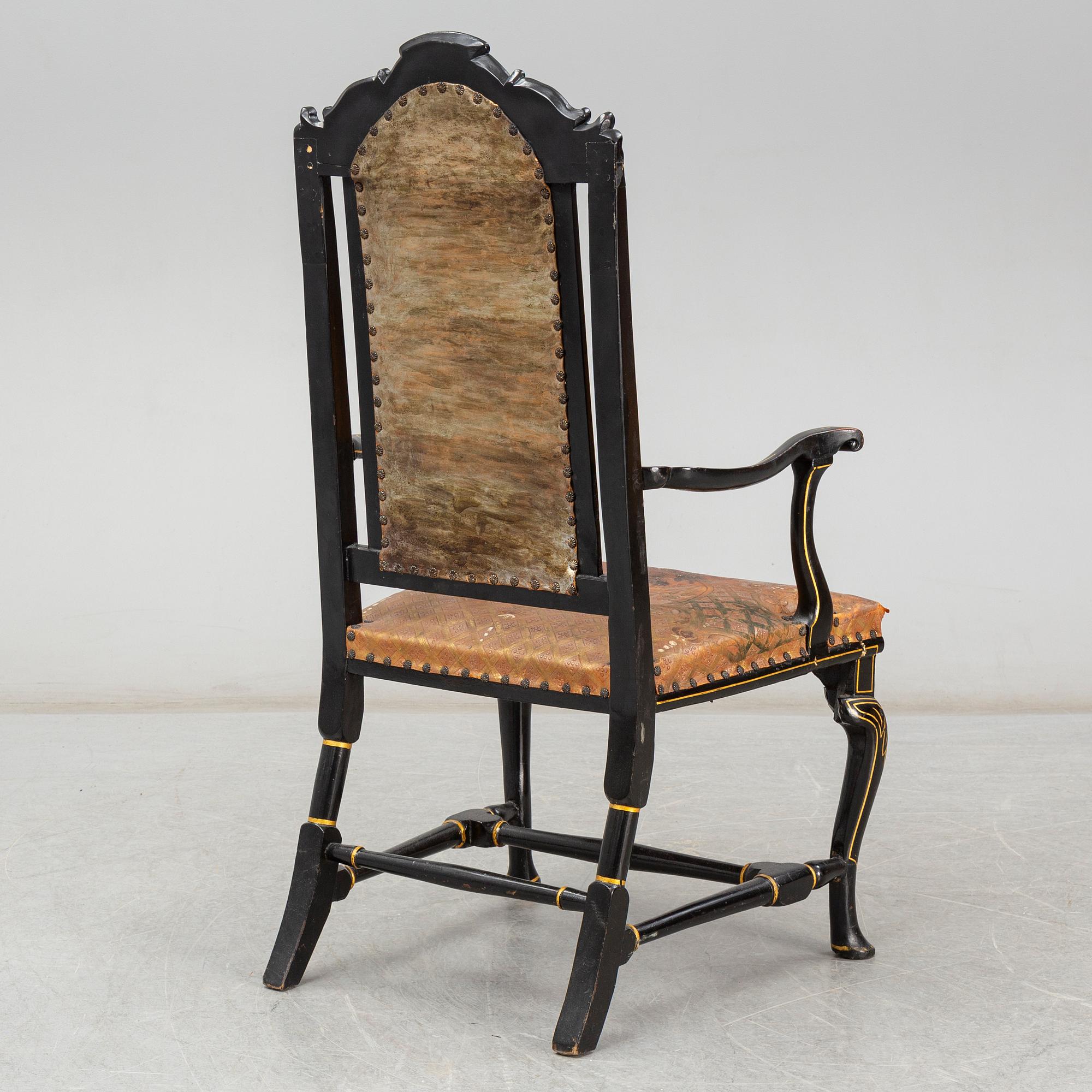 A late Baroque armchair, 18th Century.