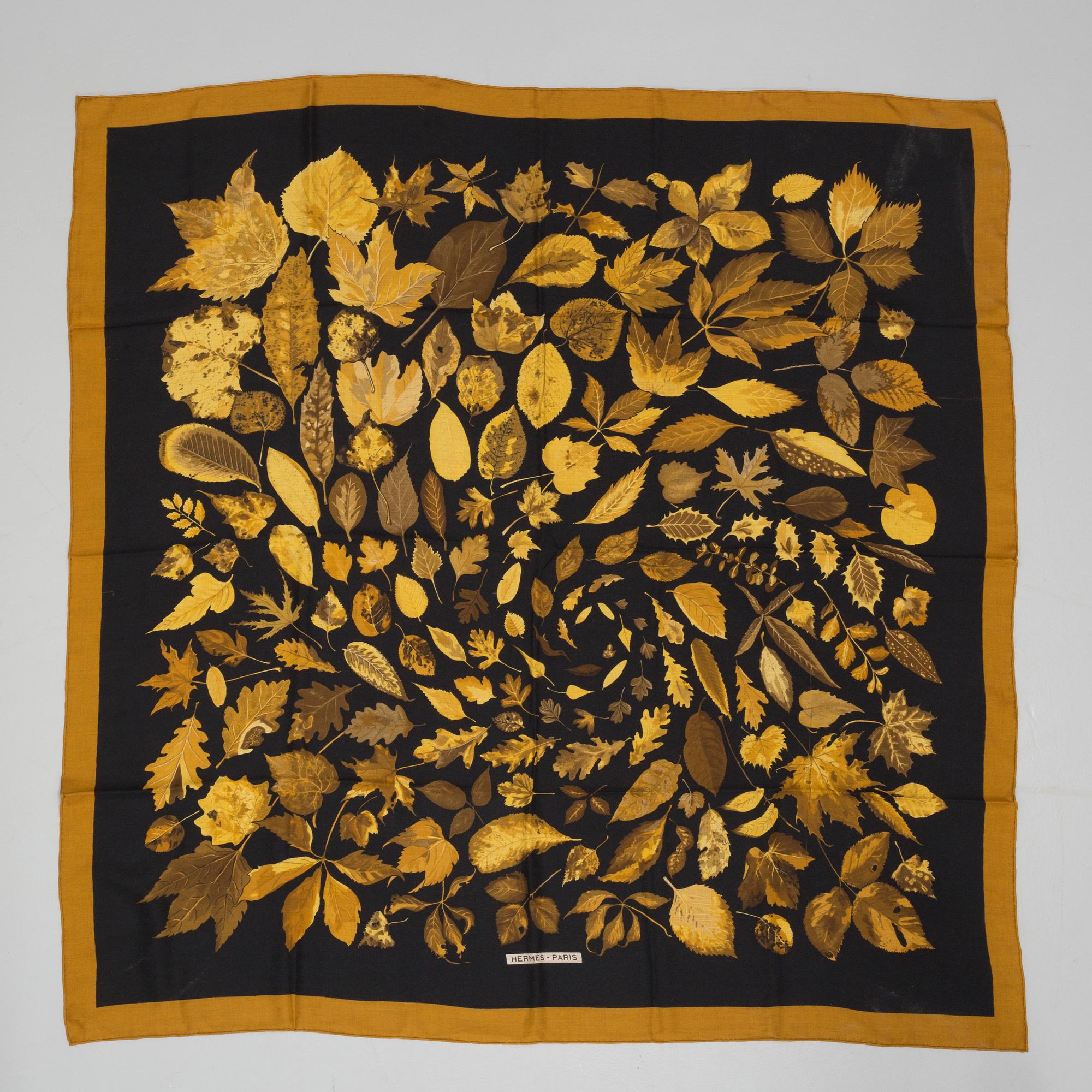 A Hermès cashmere and silk scarf "Tourbillon".