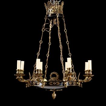TAKAMPEL, empirestil, 1900-talets mitt. Höjd ca 80 cm.