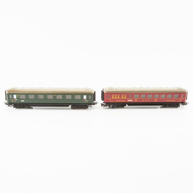 Märklin, train set, including two locomotives, E44039 and 89028.