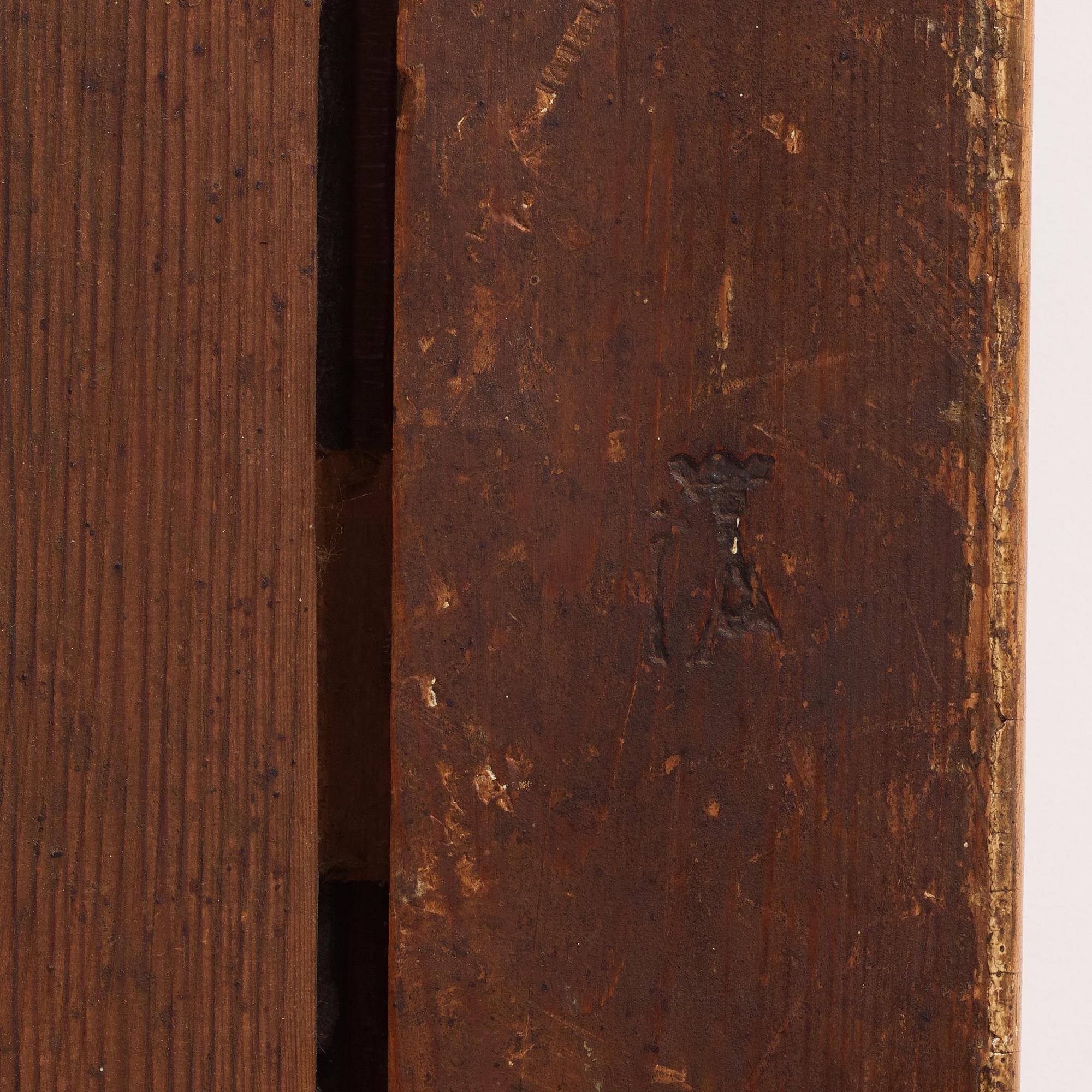 Spegel, av Johan Åkerblad 1780 (mästare i Stockholm 1758-99), signerad, Gustaviansk.