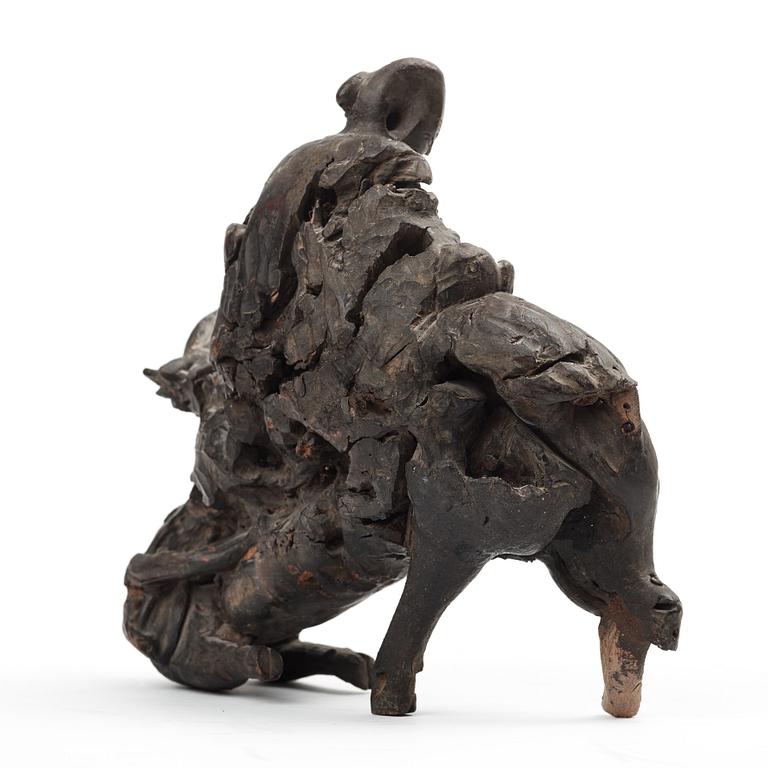 A Chinese root sculpture, Qing dynasty, presumably 18th Century.