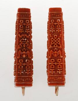 LJUSSTAKE, tenn och mässing, Kina, 1900-tal.