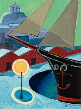 146. John Jon-And, "Skuta i hamn" (Ship in harbor).