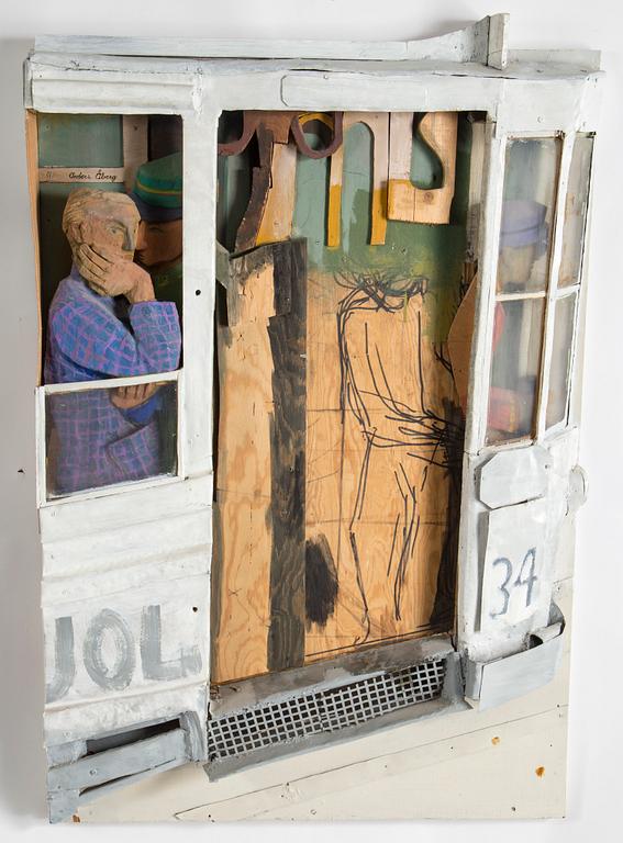 ANDERS ÅBERG, wall-sculpture/relief, signed Anders Åberg.