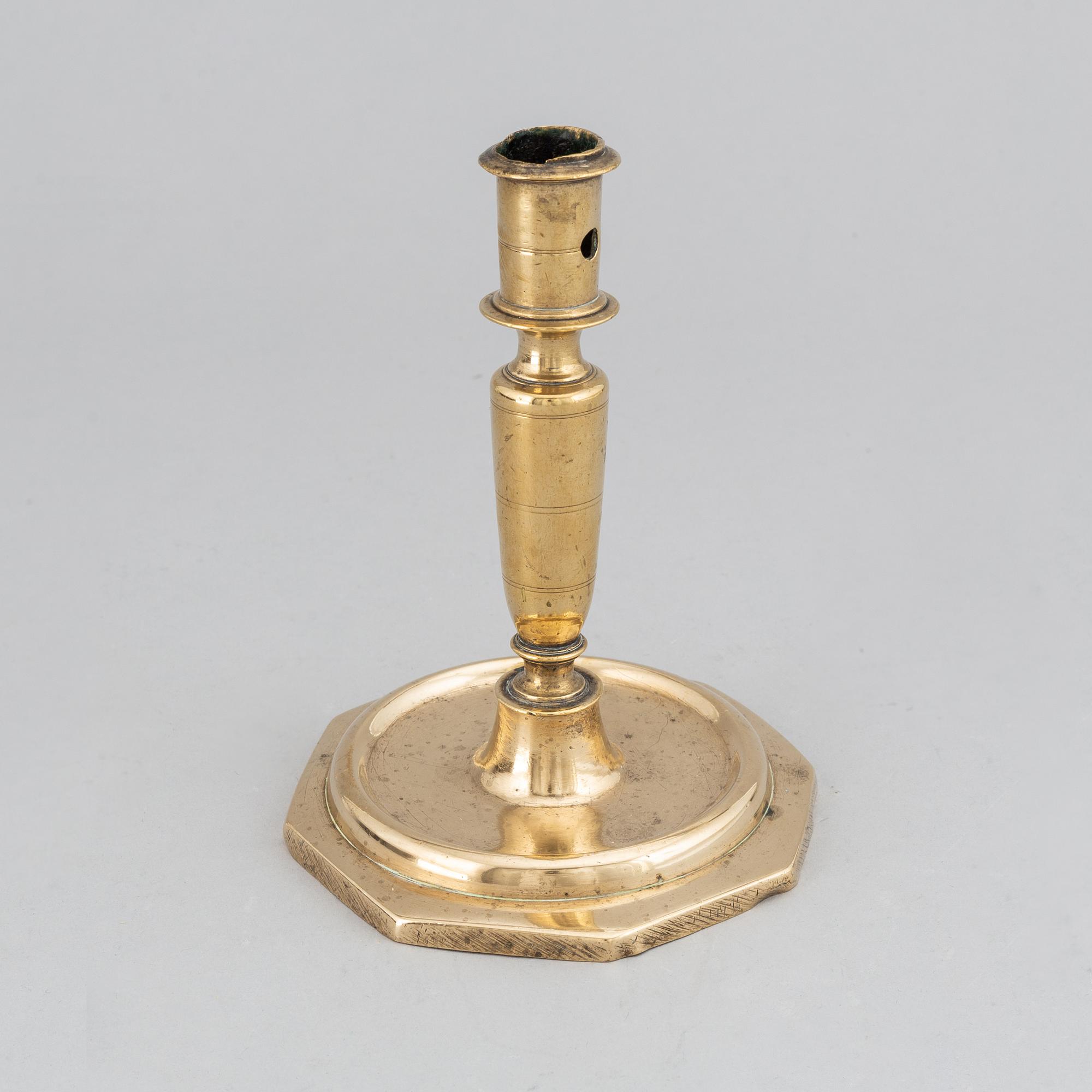 LJUSSTAKE,  brons, 1600-tal.