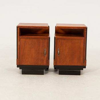 Bedside Tables, a Pair, Art Deco, First Half of the 20th Century.