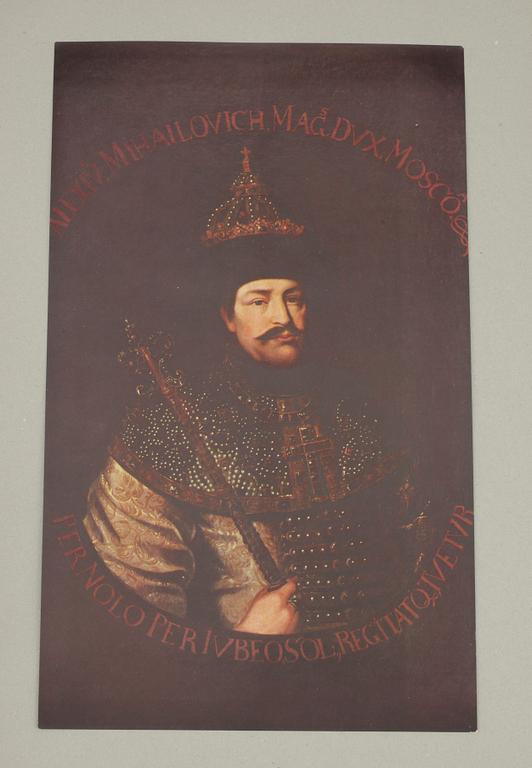 MINNESMAPP MED TRYCK, "Huset Romanov", Ryssland 1917.