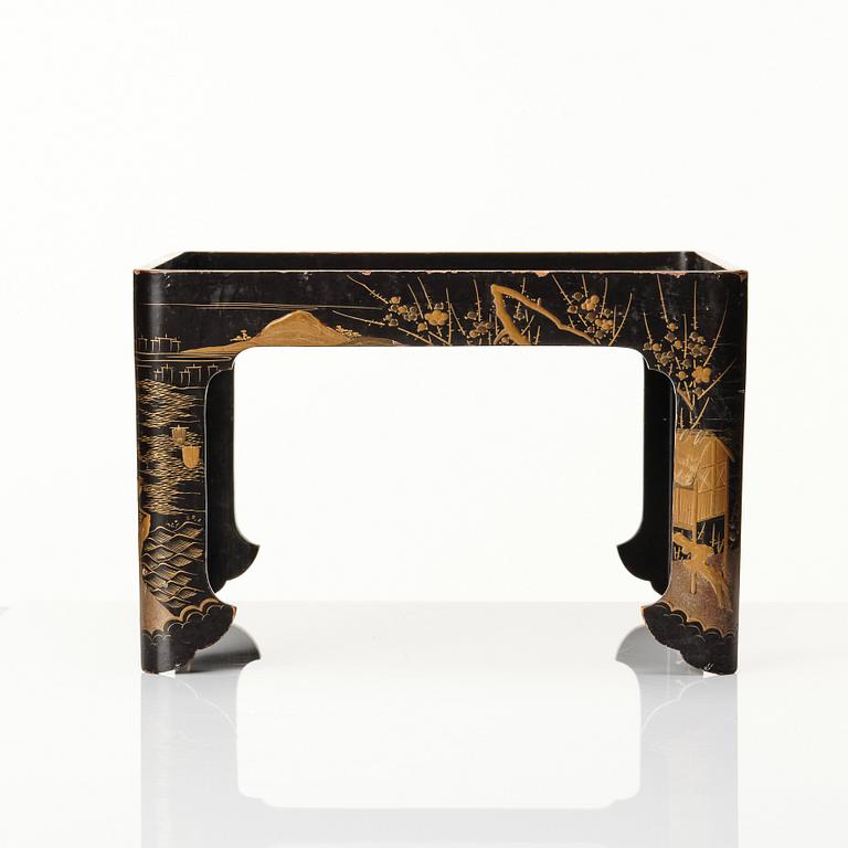 A Japanese lacquer stand, Meiji (1868-1912).