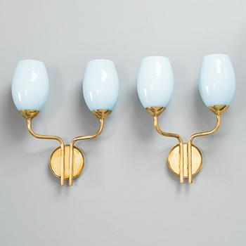 PAAVO TYNELL, a pair of mid-20th century wall lights for Taito.