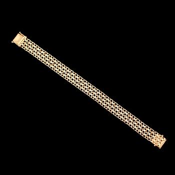 ARMBAND, 18 k bolidenguld, 1961, x-länk. Vikt ca 20 gram.