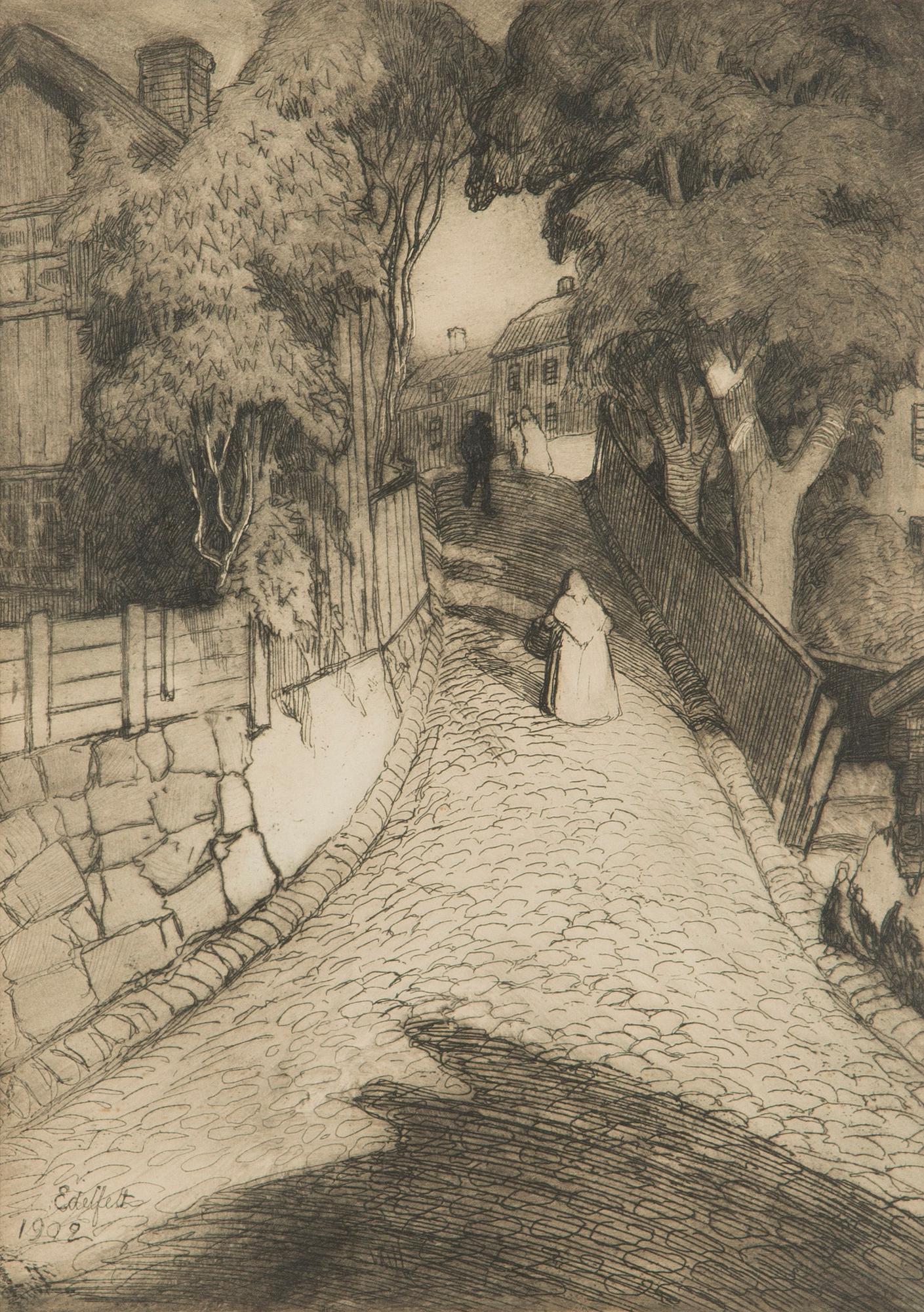 Albert Edelfelt, Gata i Borgå.
