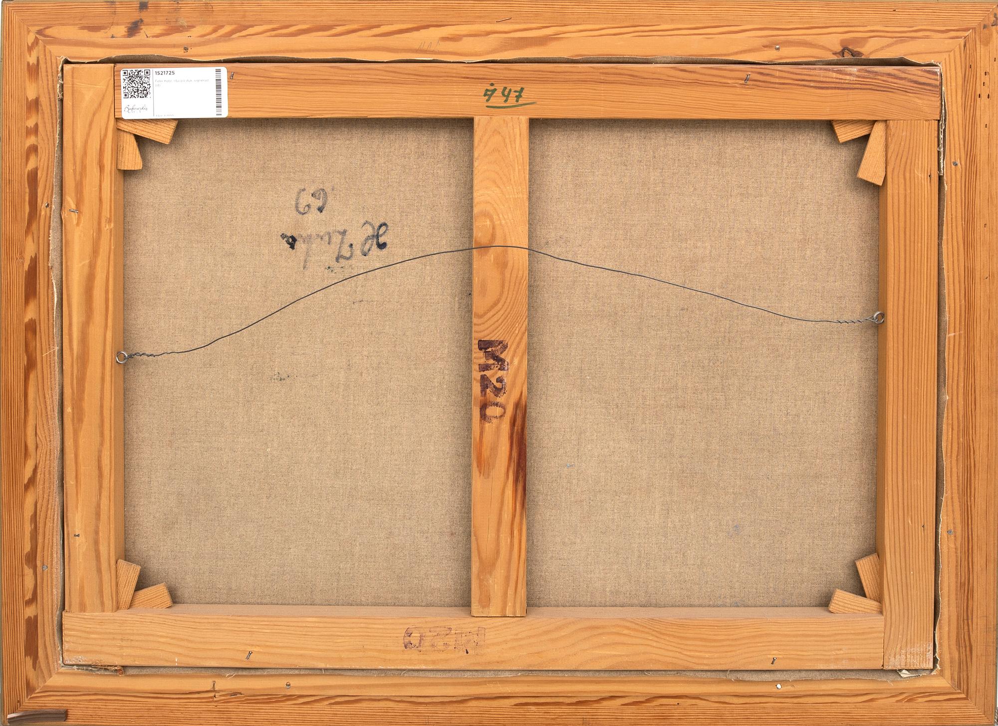 Hugo Zuhr, olja på duk, signerad,