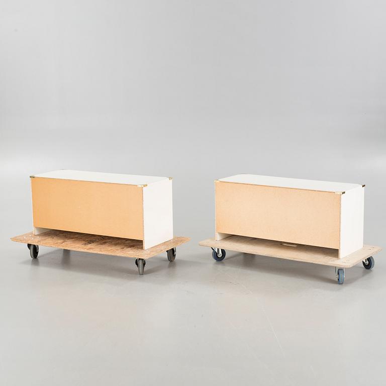 Two chest of drawers second half of the 20th century.