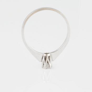 RING, med briljantslipad diamant 0.19 ct, importstämplad.