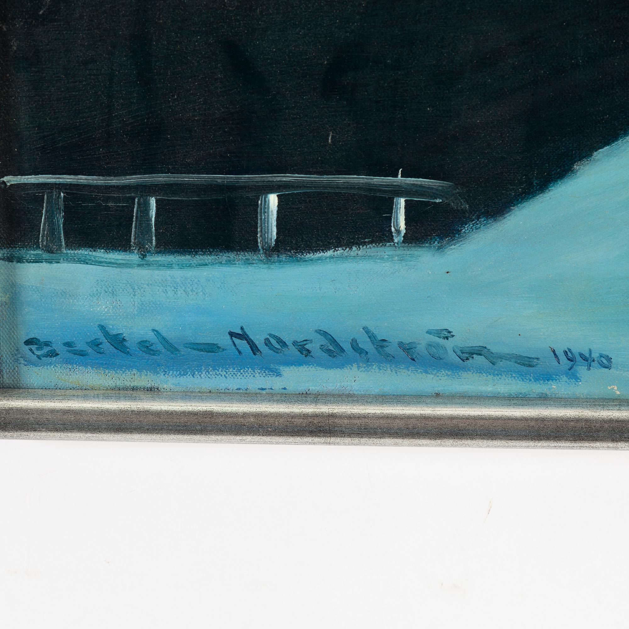 Bertel Bertel-Nordström, oil on canvas, signed and dated 1940.