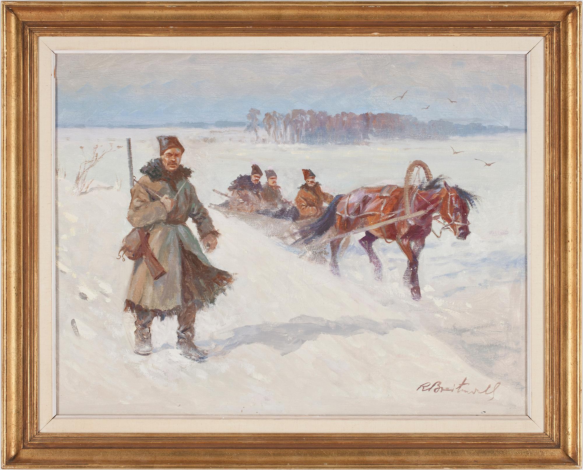 ROMAN BREITENWALD, olja på duk, sign.