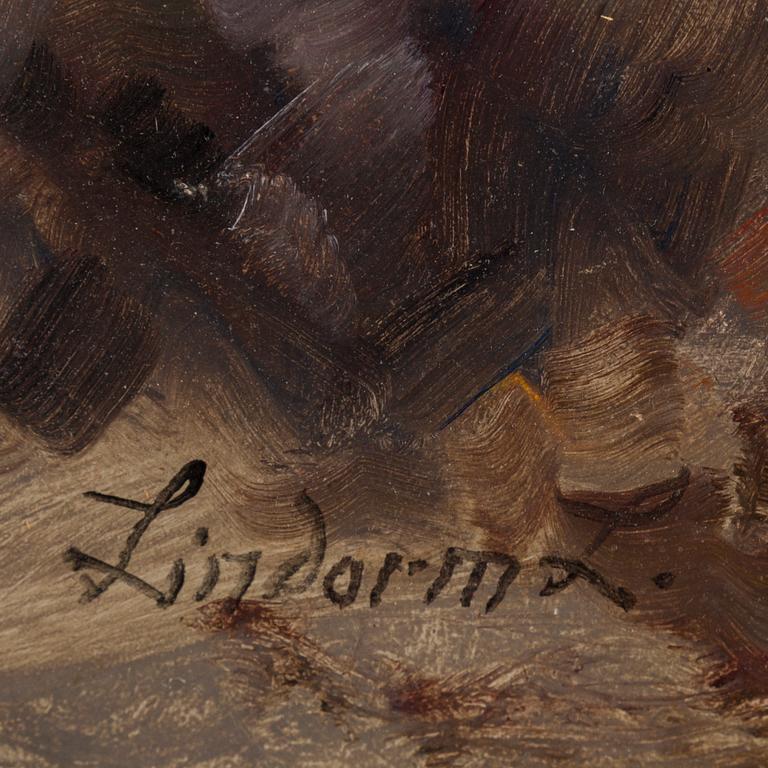 LINDORM LILJEFORS, oil on panel, signed.