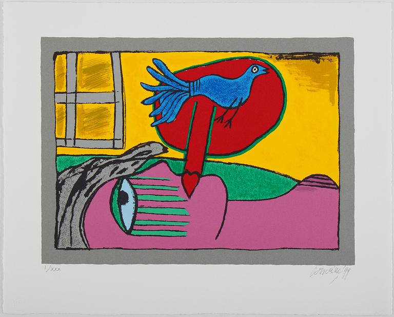 Beverloo Corneille, silkscreen in colours, 1999, signed I/XXX.